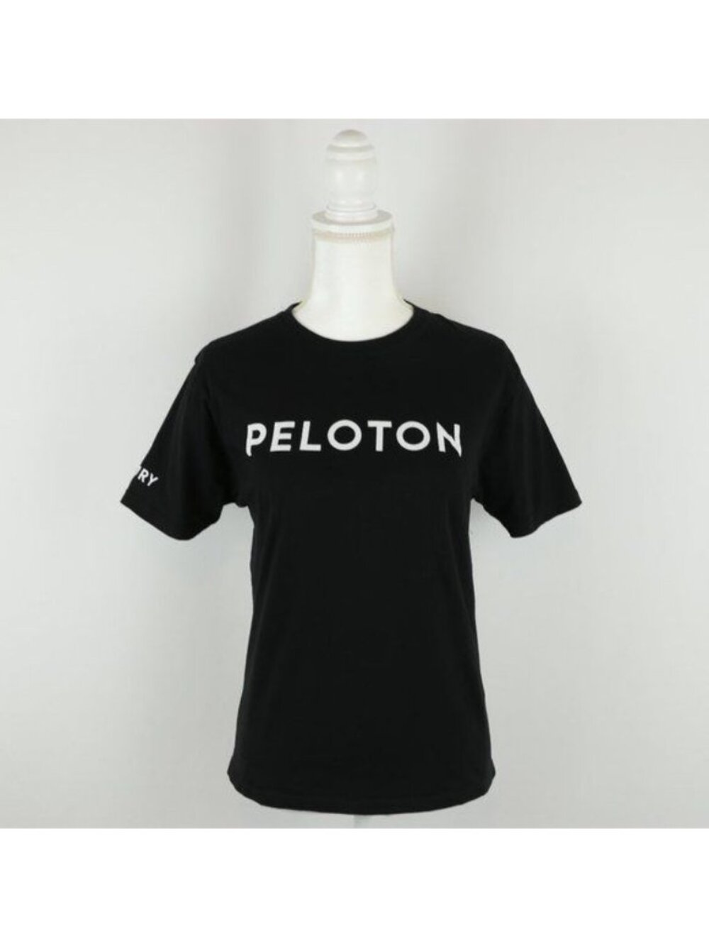 Peloton Century Club Women's Extra Small Black Casual Knit Short Sleeve Tee